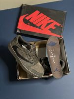 نایکی جردن 1 ترویس اسکات سرمه ای قهوه ای ساق کوتاه | Nike Air Jordan 1 Low OG Travis Scott Navy Brown - Image 2