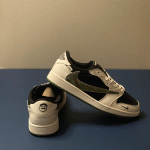 کفش سفید و سرمه ای نایک ایرفورس - Image 3