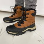 پوتین ضد آب مردانه برند LIVERGY{مشکی قهوای} - Image 3